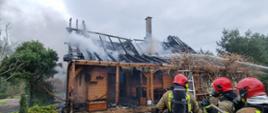 Pożar drewnianego domu jednorodzinnego w Owczychgłowach