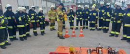 Na zdjęciu uczestnicy szkolenia podstawowego OSP