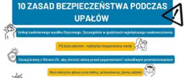 10 zasad bezpieczeństwa podczas upałów