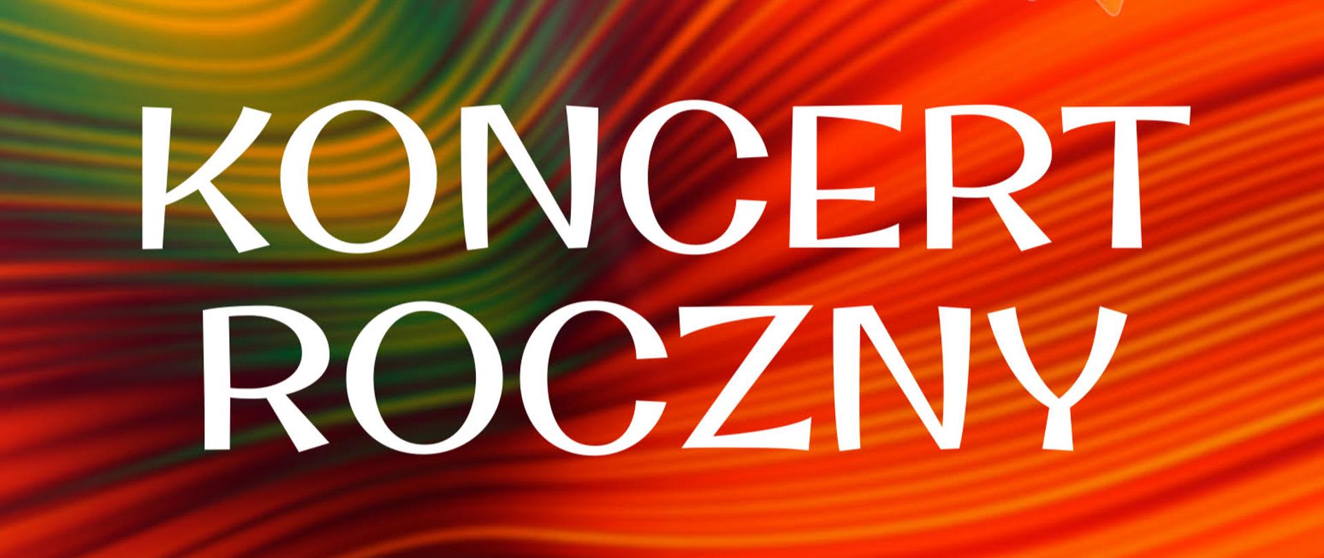 Plakat w motywach tęczy z napisem Zespól Państwowych Szkól Muzycznych w Elblągu zaprasza na Koncert Roczny w wykonaniu solistów, orkiestr i chórów Osm I i II stopnia, 12 czerwca 2026 godzina 17:00