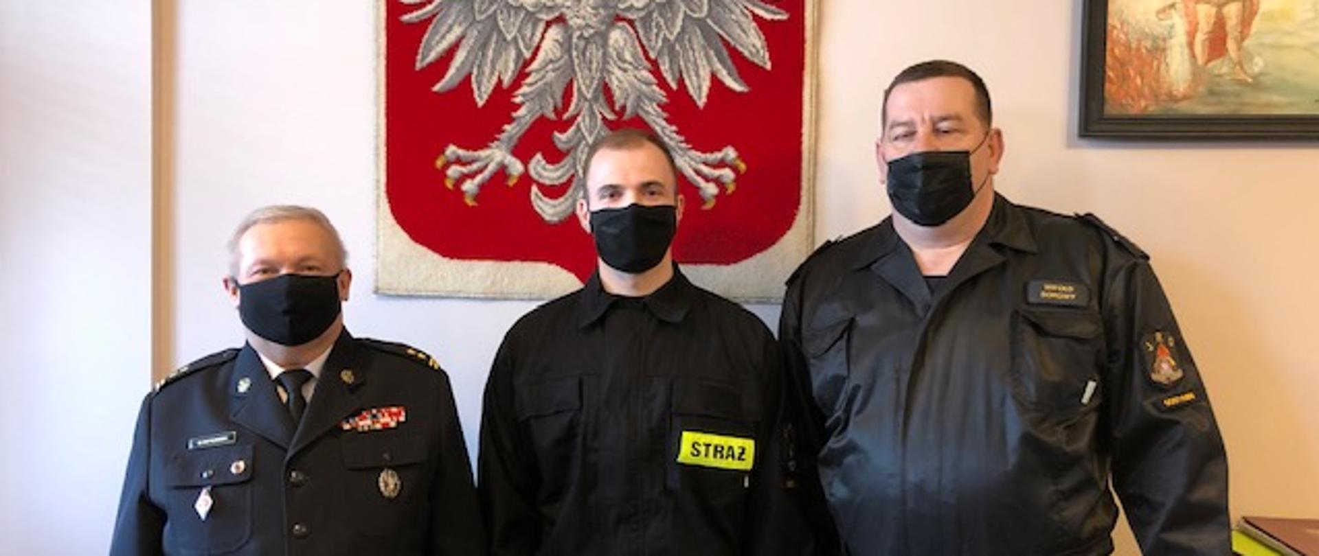 Uroczyste ślubowanie strażaka