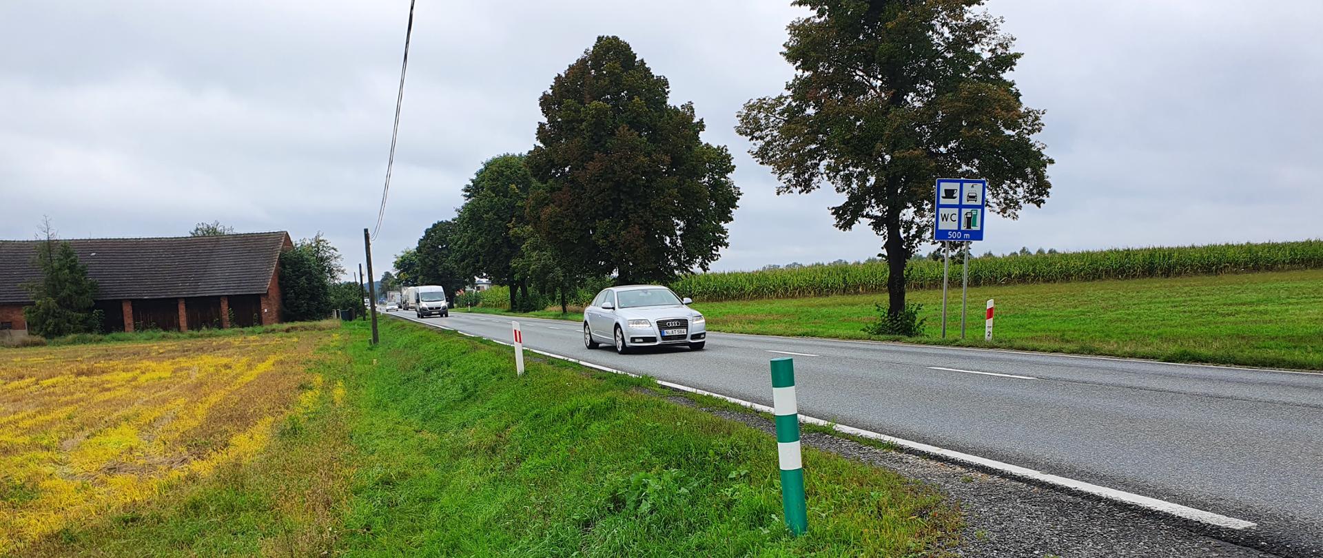 Fragment DK45 na odcinku Jełowa - Bierdzany