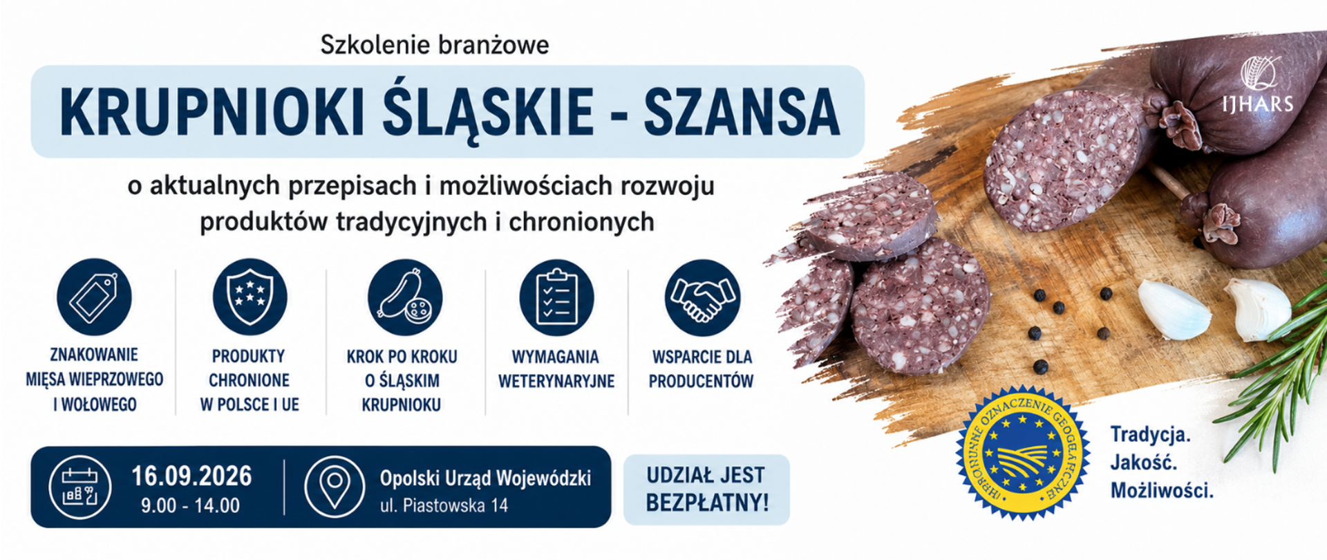 Zajawka do informacji o szkoleniu pn. "Krupniok śląski - szansa"