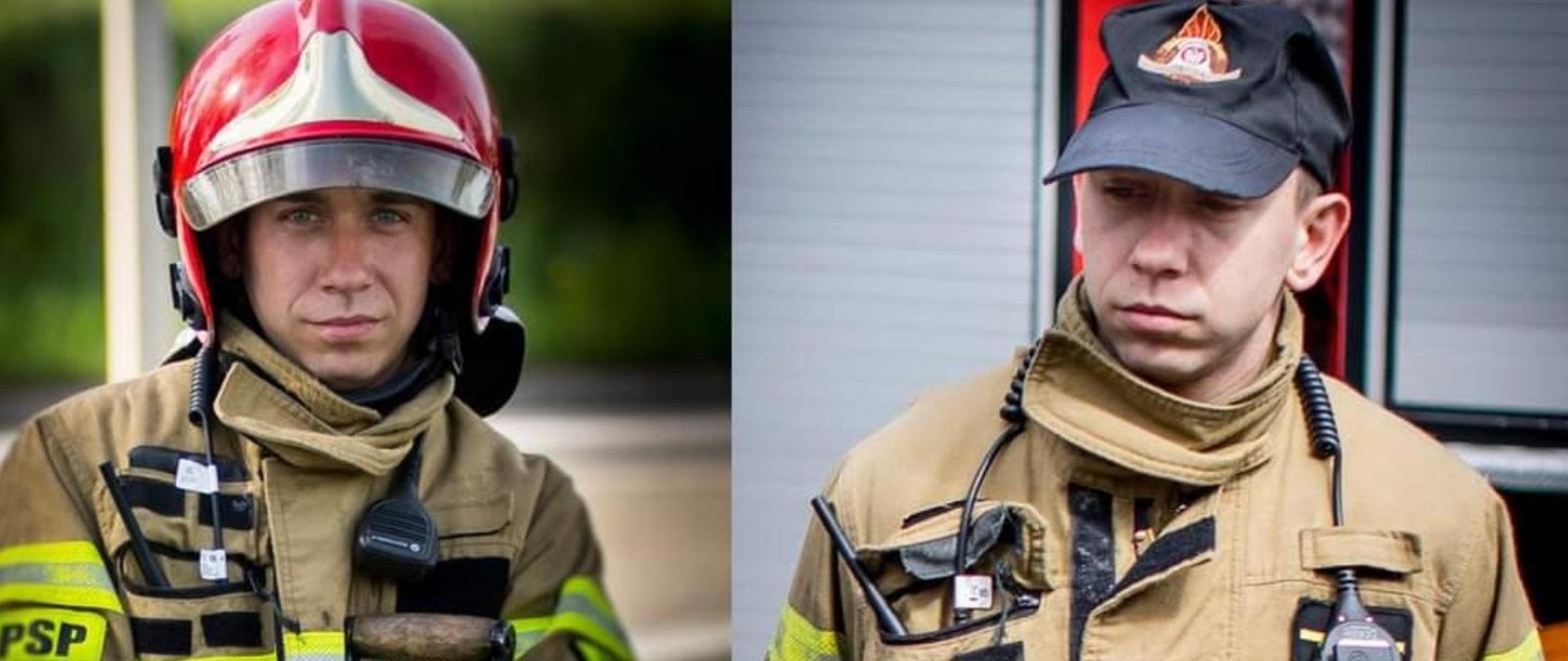 Strażak w umundurowaniu specjalnym