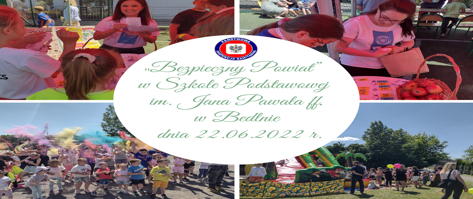 „Bezpieczny Powiat” w Szkole Podstawowej im. Jana Pawała 2 ,w Bedlnie dnia 22.06.2022 r.