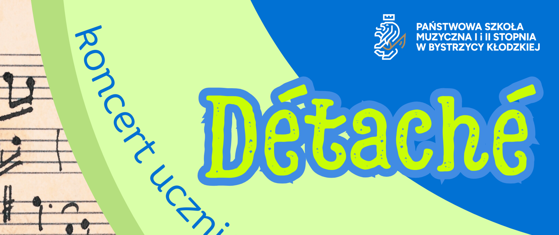 "Detache" - koncert uczniów klasy skrzypiec- plakat