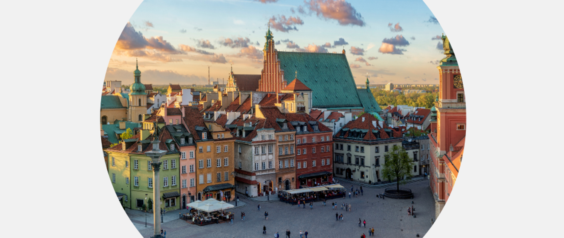 Na zdjęciu widzimy starówkę Warszawy.