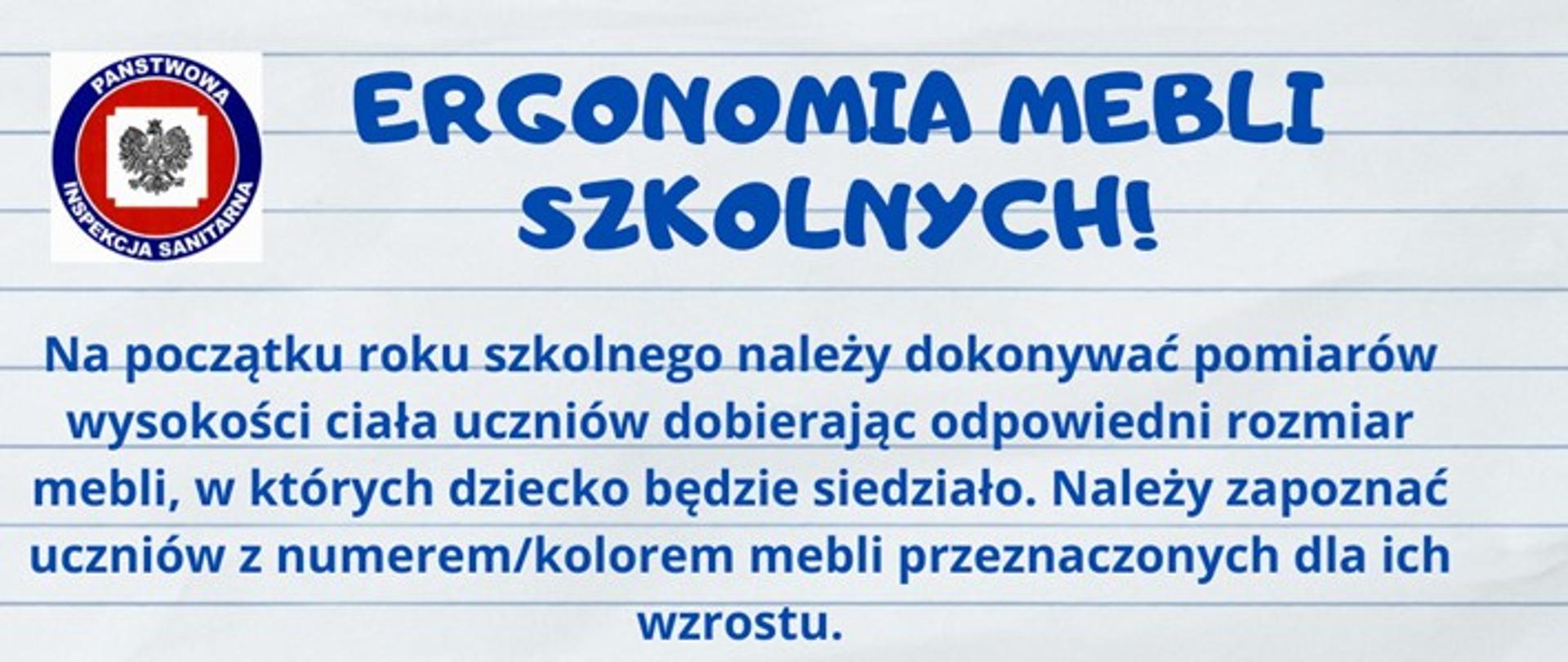 Ergonomia mebli szkolnych, dlaczego jest tak ważna ???