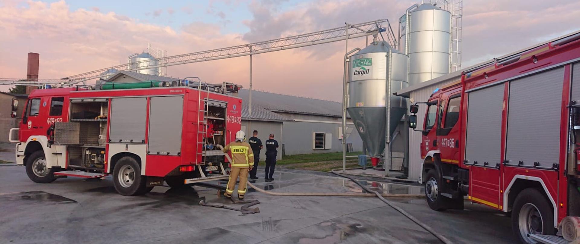 pożar kurnika w Wielichowie