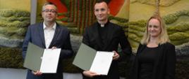 Podpisanie umowy z Caritas Diecezji Sosnowieckiej
