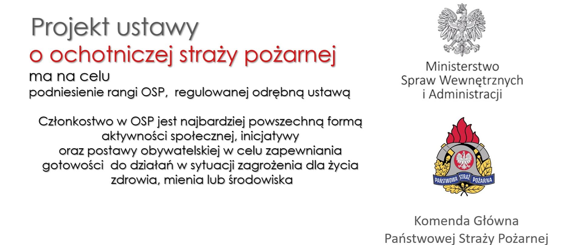 Ustawa o OSP konsultacje