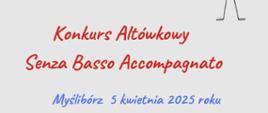 Na białym tle napis konkurs altówkowy