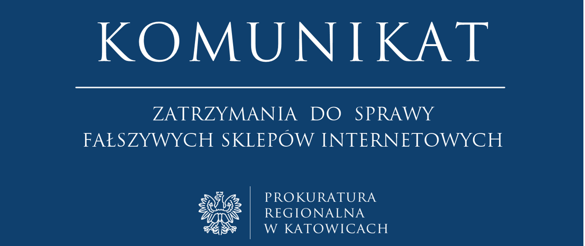 Komunikat na temat zatrzymań do sprawy fałszywych sklepów internetowych