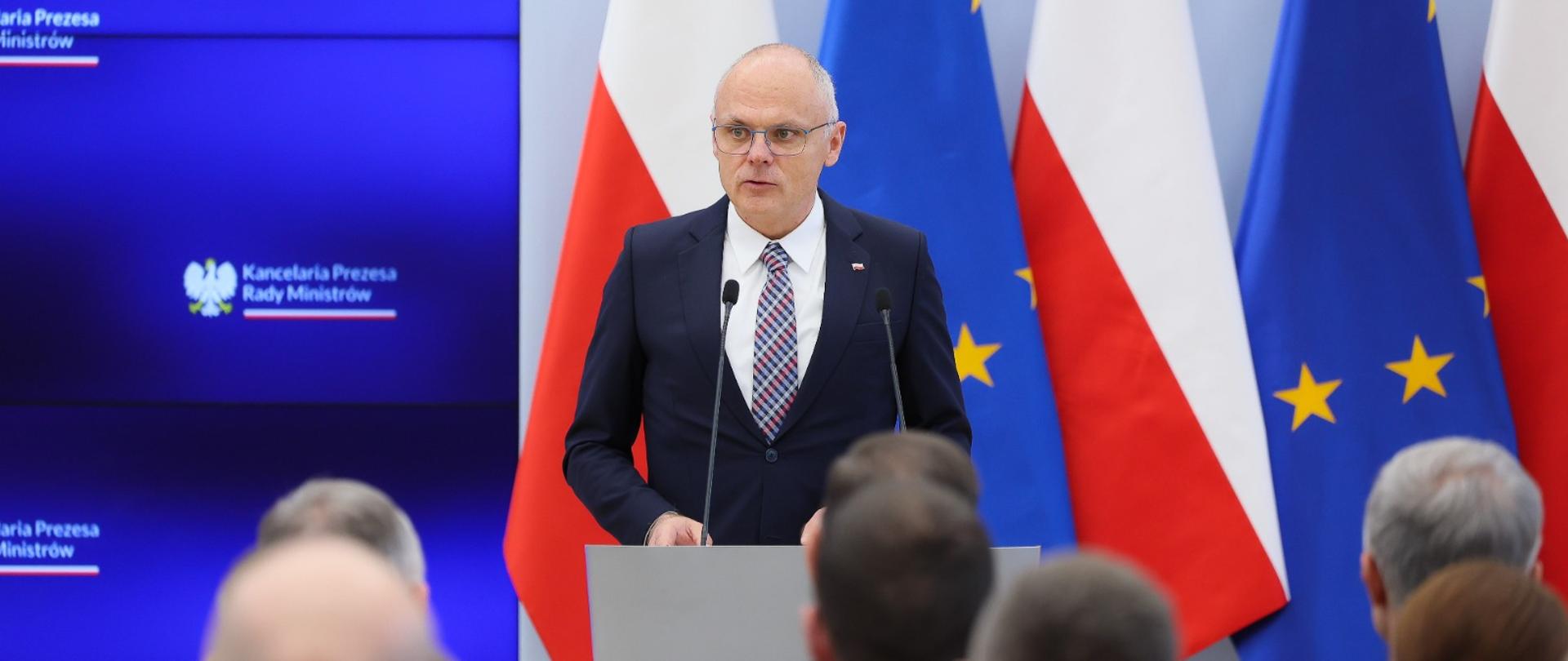 Zastępca Szefa Kancelarii Prezesa Rady Ministrów Grzegorz Karpiński.