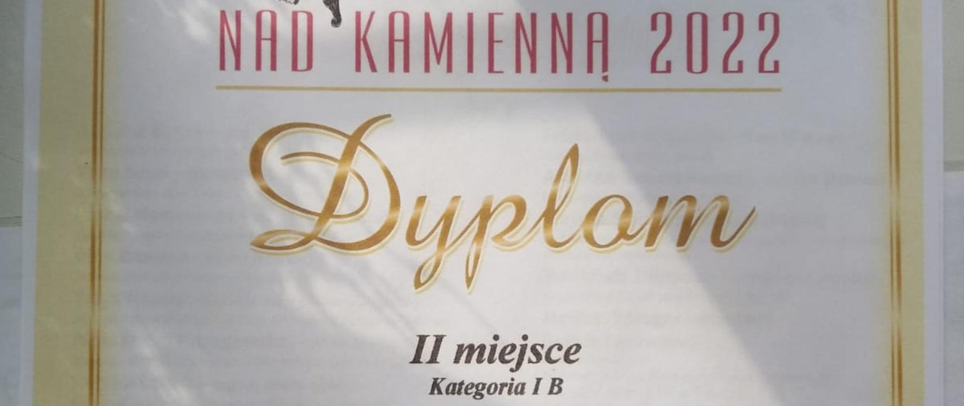 Dyplom ucznia Antoniego Woszczyny