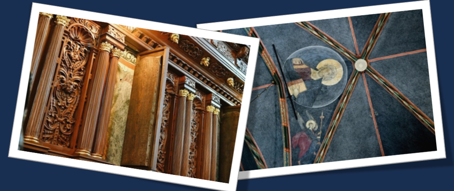 Na grafice dwa zdjęcia z katedry w Sandomierzu