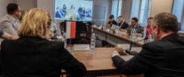 Rozwój przygranicznej infrastruktury transportowej - rozmowa wiceministra Stanisława Bukowca z wiceminister transportu Słowacji Denisą Žilákovą
