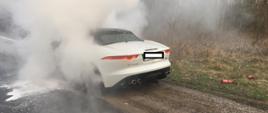 Pożar samochodu osobowego w Ocieszynie