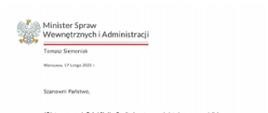 List Pana Ministra Tomasza Siemoniaka z okazji Dnia Służby Cywilnej