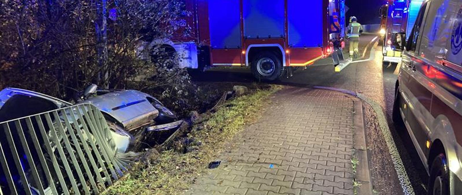 Wypadek w miejscowości Rytwiany na drodze wojewódzkiej DW-764