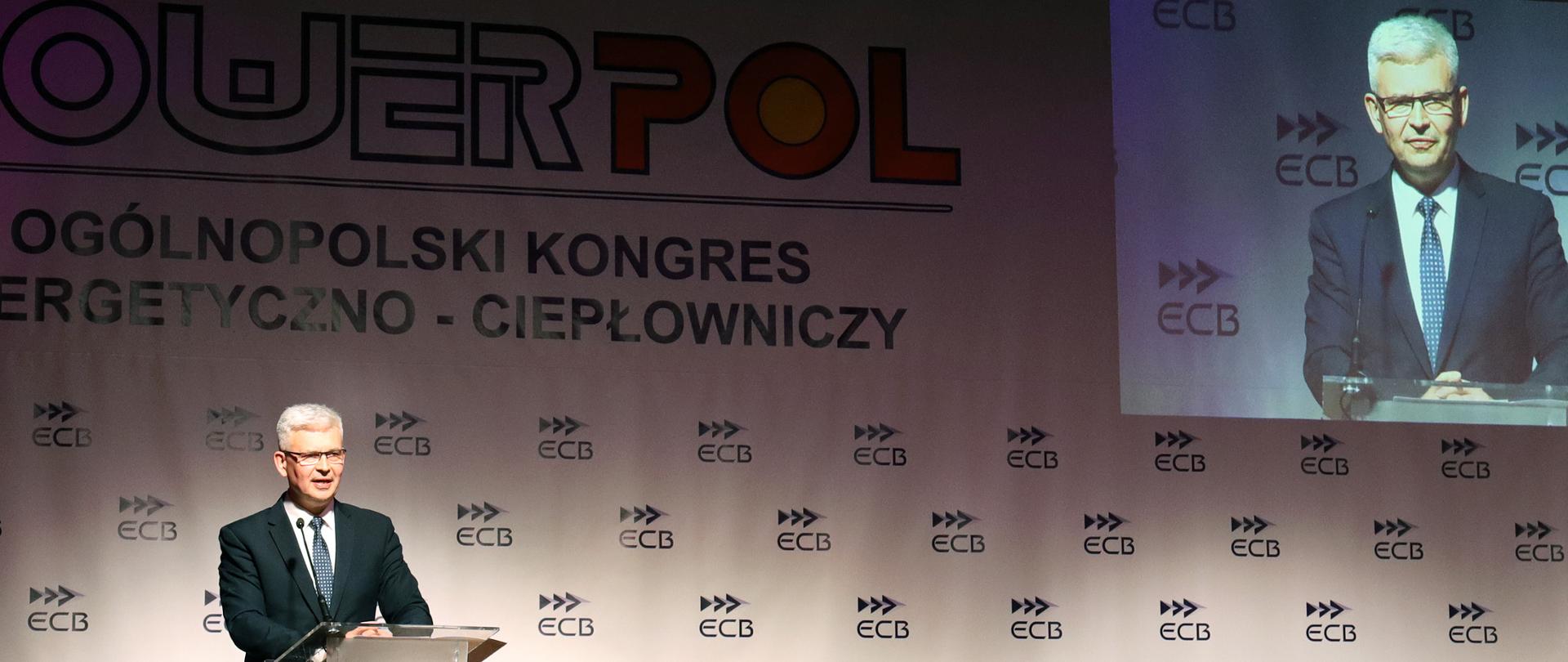 Wiceminister Ireneusz Zyska podczas XX Ogólnopolskiego Kongresu Energetyczno-Ciepłowniczego