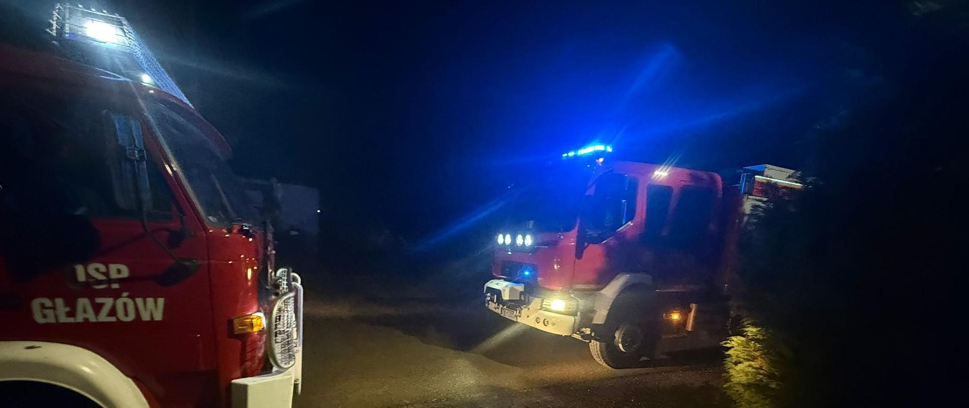 Pożar sadzy w miejscowości Głazów