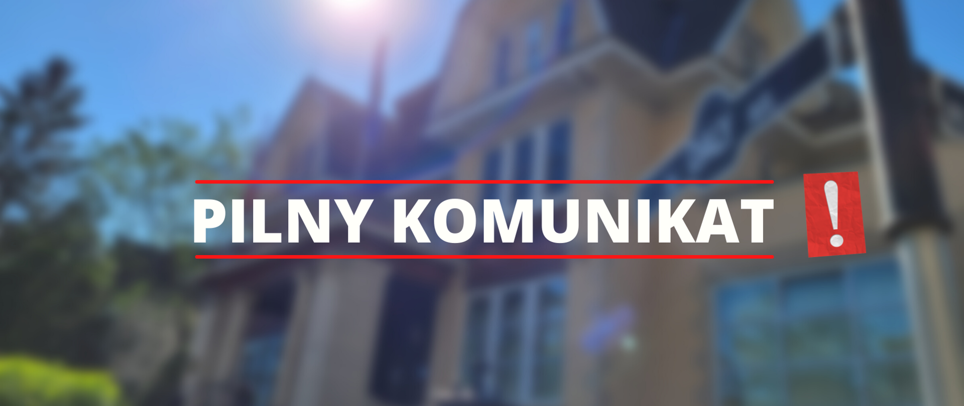 pilny komunikat