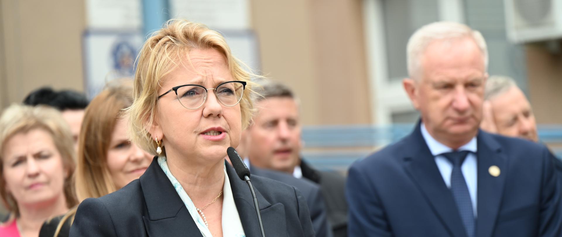 Minister Anna Moskwa przemawia