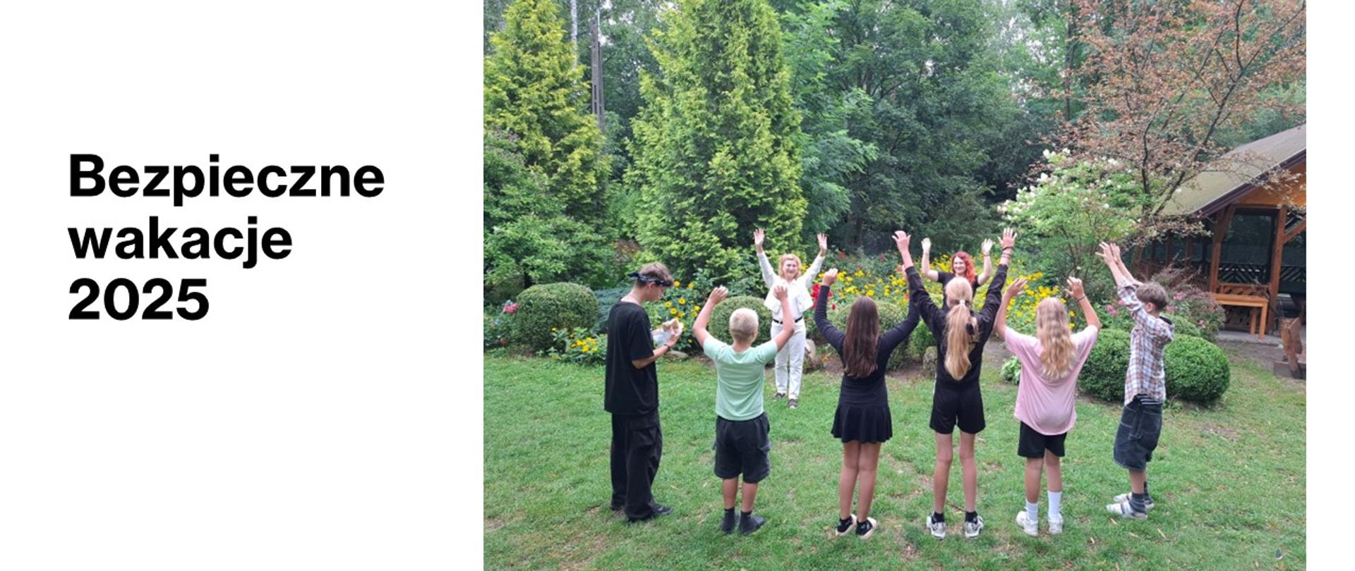 Ćwiczenia fizyczne wśród zieleni Bezpieczne wakacje 2025 