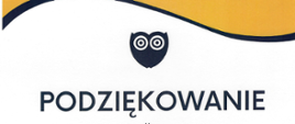 podziękowanie Szkoła Podstawowa Popatrz Szerzej w Komornikach MT