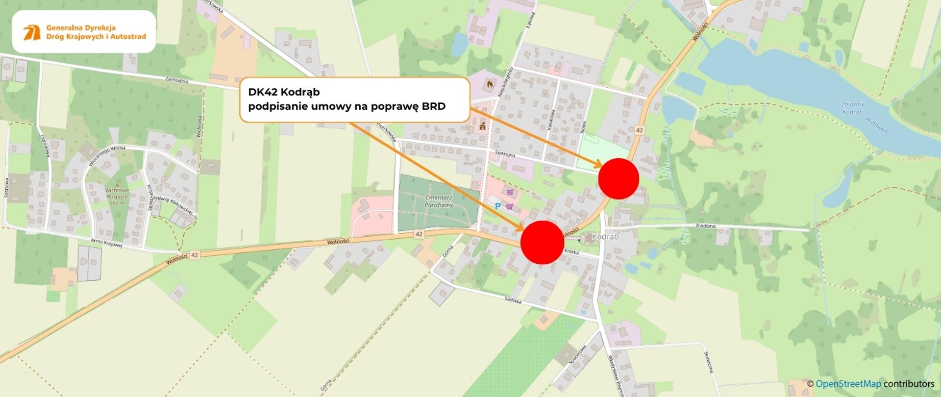 Podpisanie umowy na poprawę brd w Kodrębie