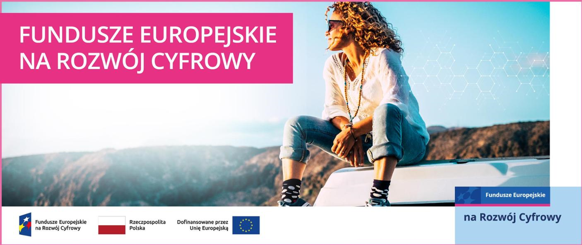 baner z napisem Fundusze Europejskie na Rozwój Cyfrowy