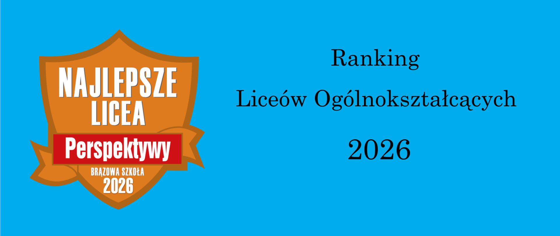 Ranking Liceów Ogólnokształcących 2026