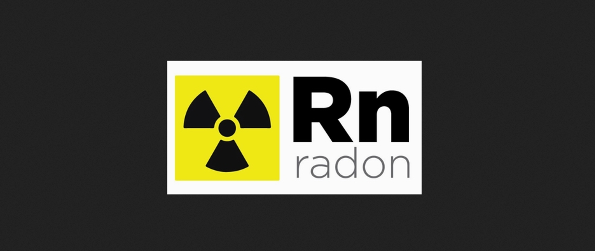 Grafika przedstawia napis Radon 