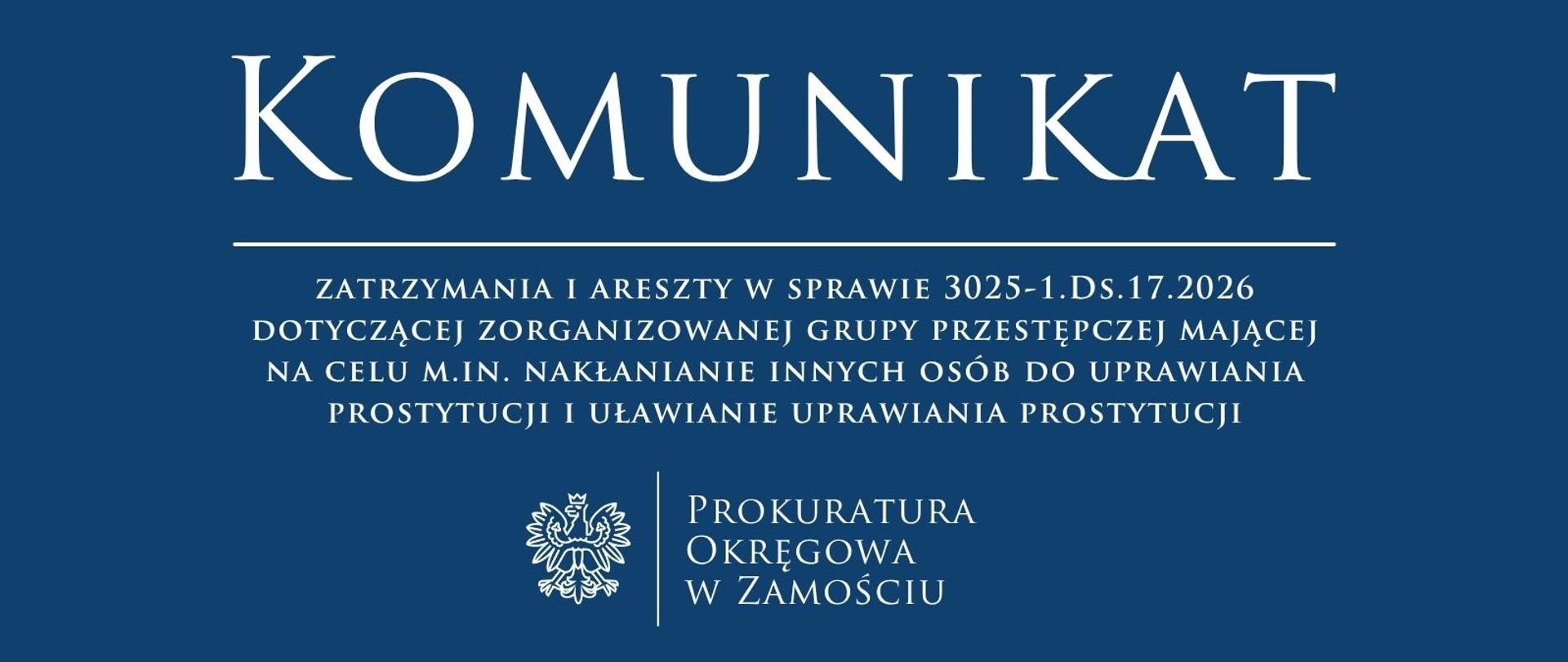 areszt 3025-1.Ds.17.2026 handel ludźmi