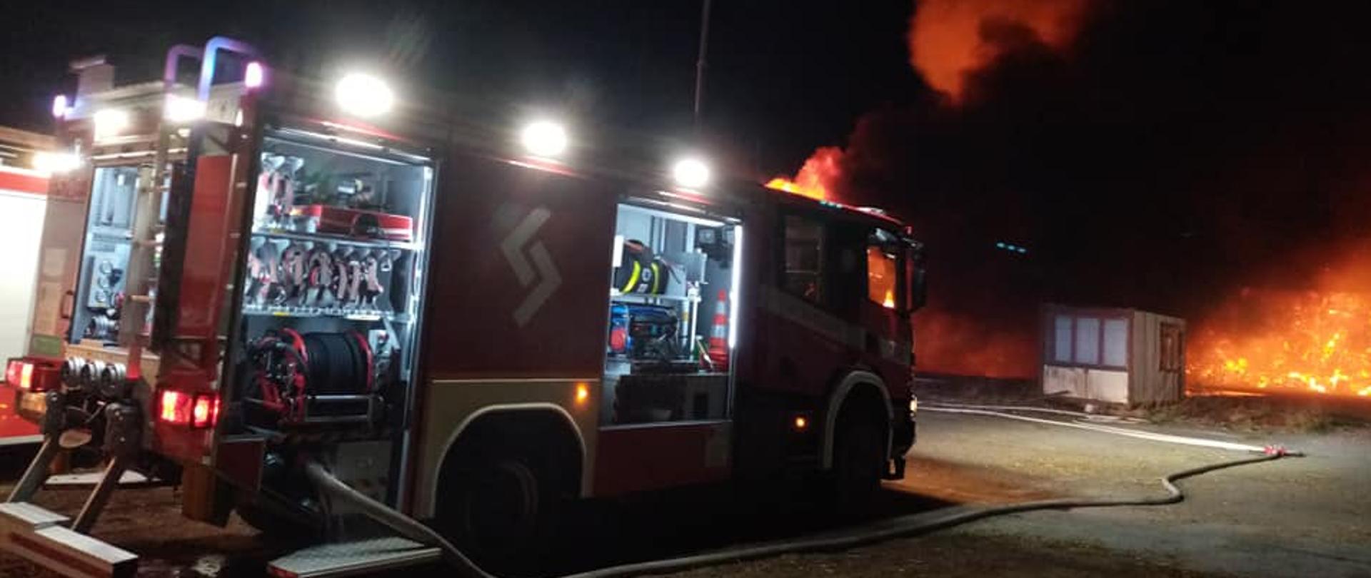 Pożar magazynu w Gulczewie