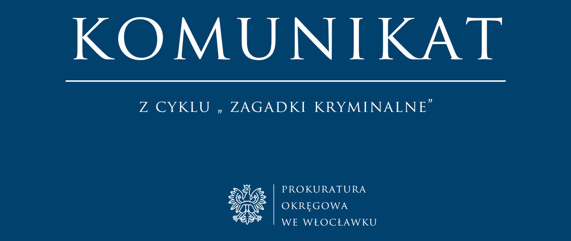 Komunikat Prokuratury Rejonowej w Rypinie 