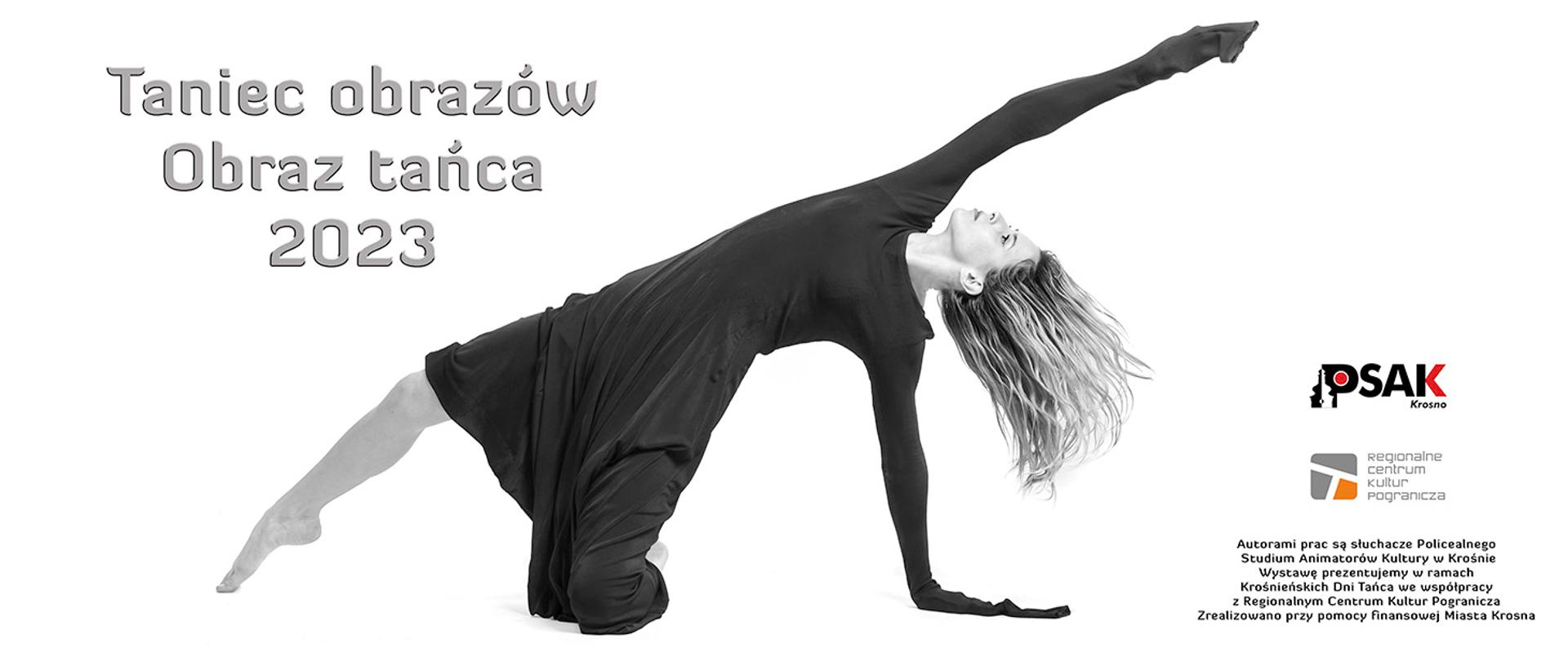 Tancerka na białym tle.