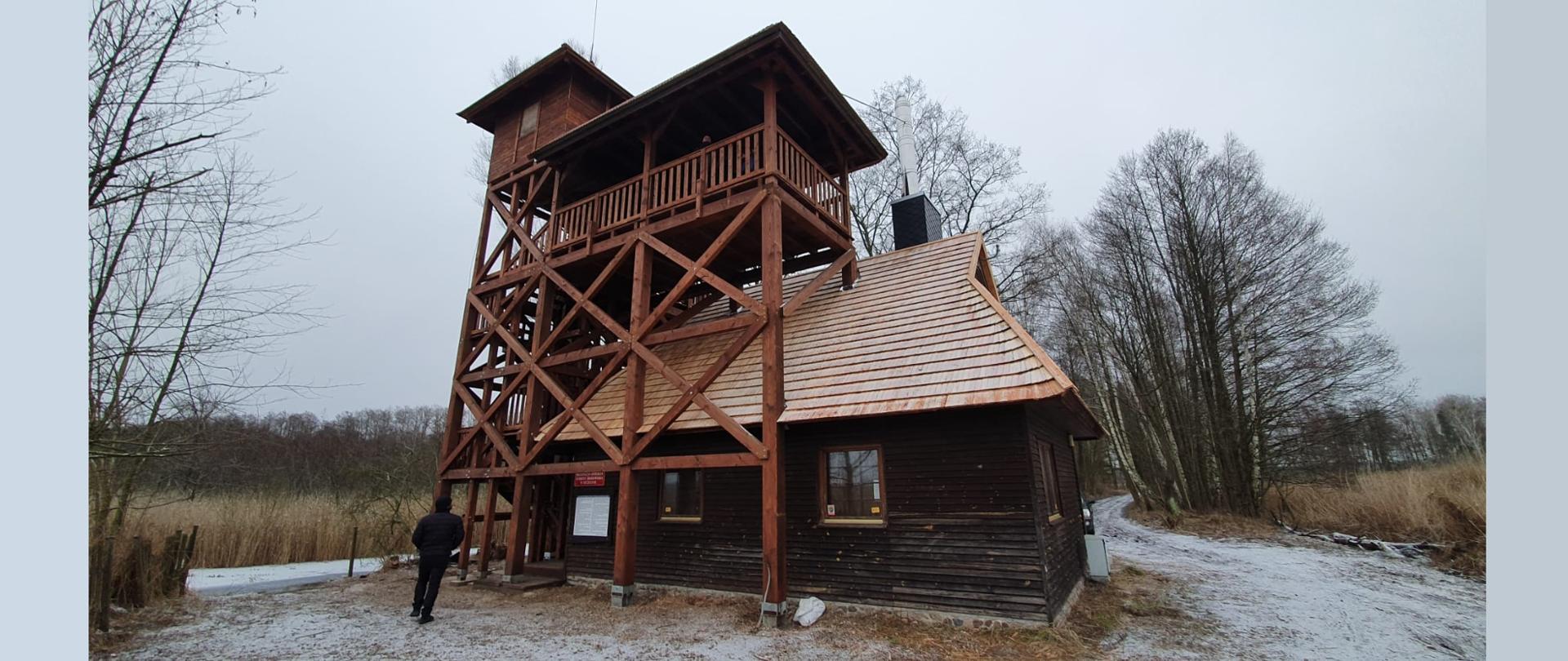 Wieża widokowa w rezerwacie Świdwie