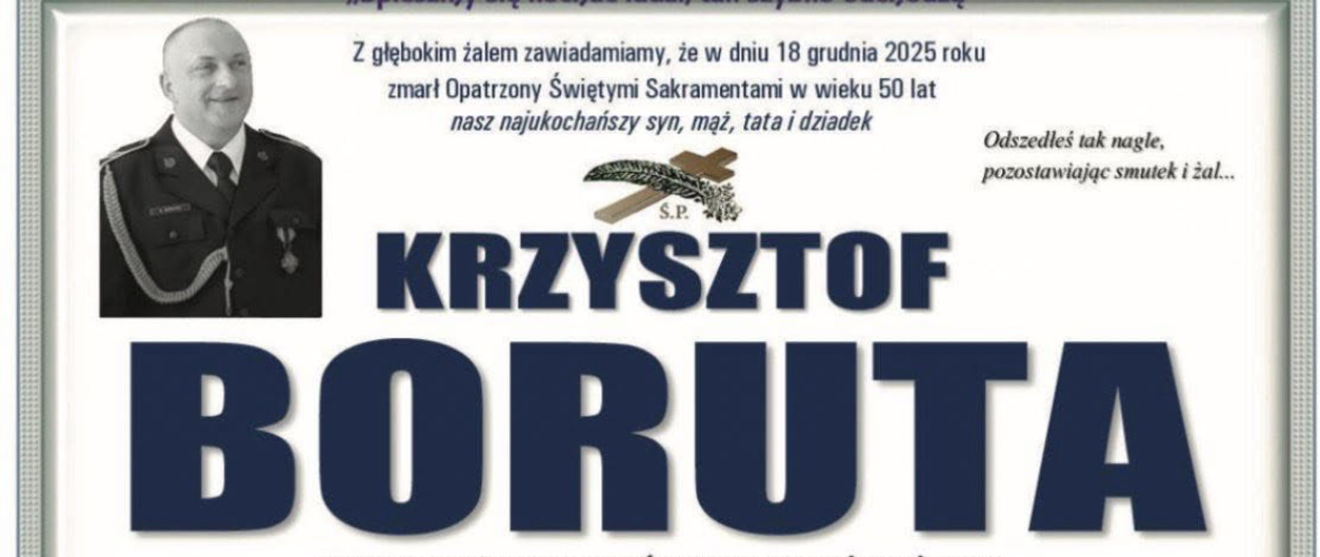 Informacja o pogrzebie