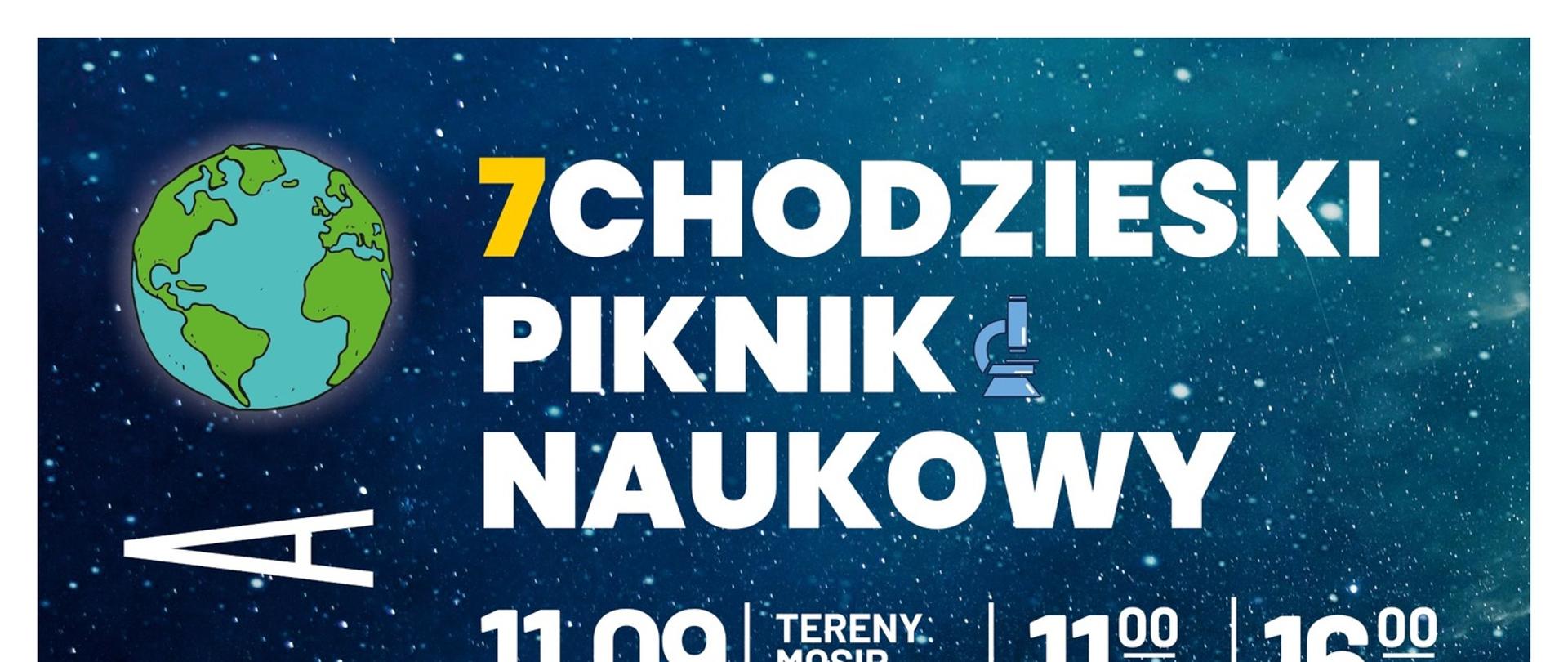 Zdjęcie przedstawia plakat NA 7. CHODZIESKI PIKNIK NAUKOWY – ZIEMIA