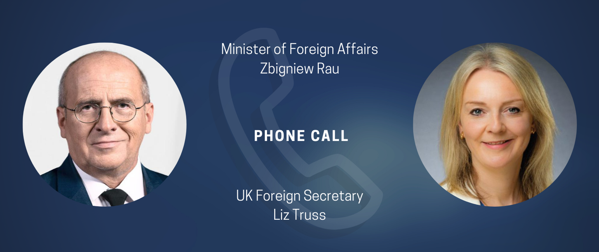 Phone Call Polish Foreign Minister and UK Foreign Secretary