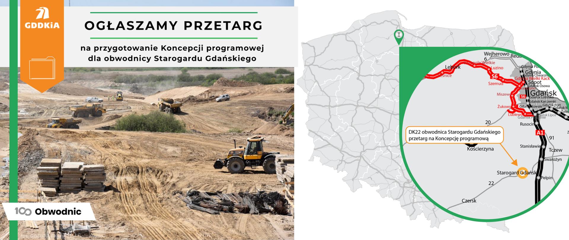 Przetarg na koncepcję programową obwodnicy Starogardu Gdańskiego - grafika