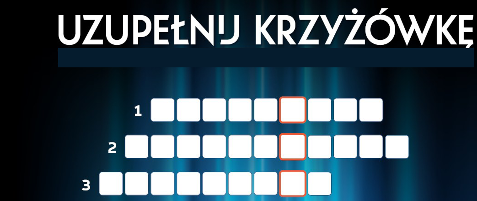 Uzupełnij krzyżówkę