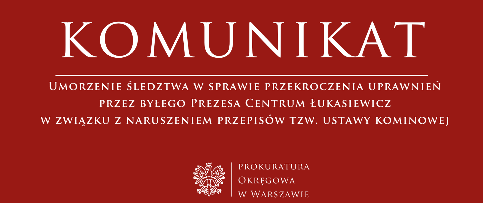 Komunikaty - Centrum Łukasiewicz
