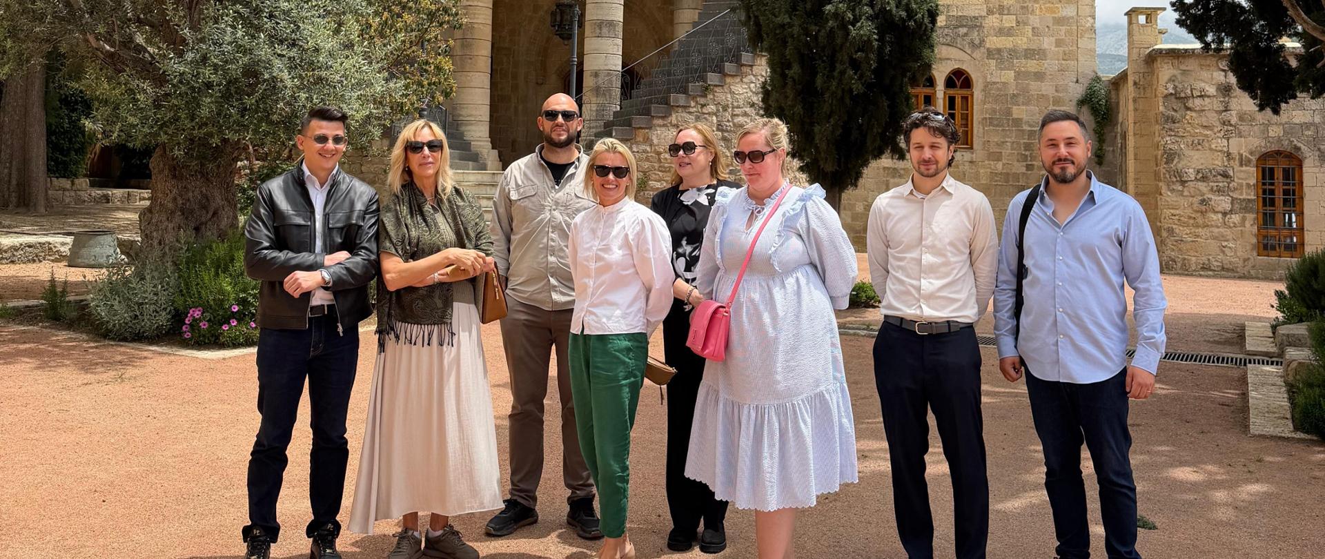 Consuls accredited in Lebanon in front of Joumblatt Palace