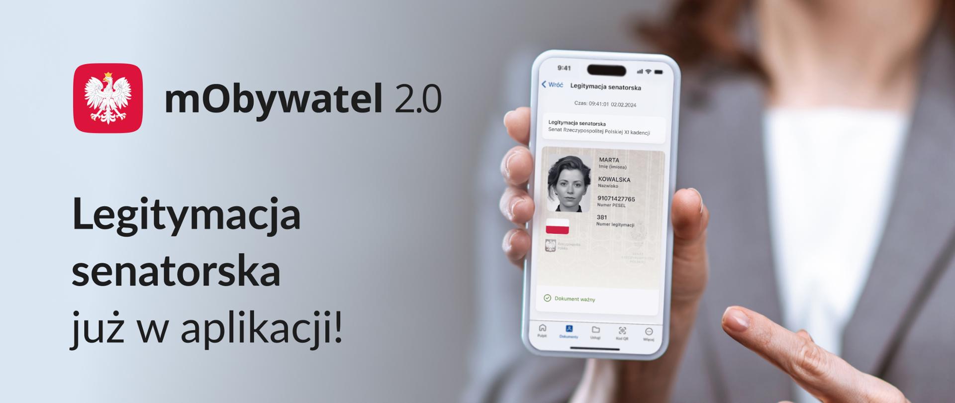 Legitymacja senatorska już w aplikacji!