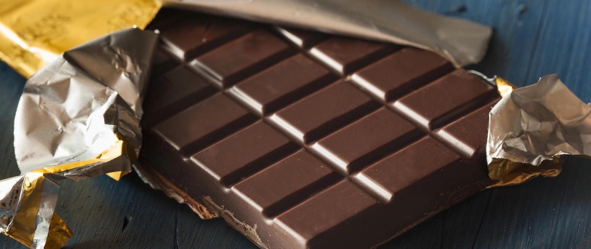 Baner nadgryziona tabliczka czekolady