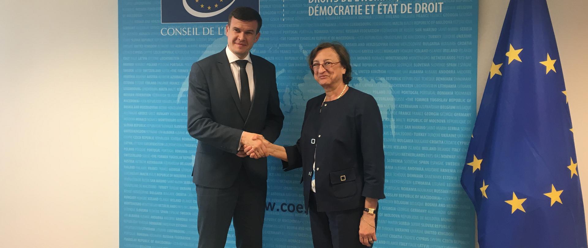 Wizyta Ministra Witolda Bańki w Strasburgu