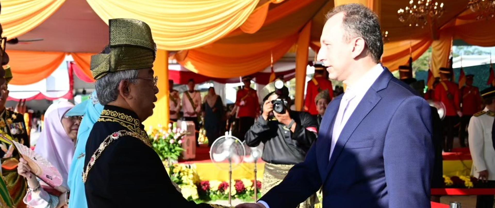 Oficjalna ceremonia kończąca panowanie XVI Króla Malezji